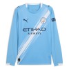Manchester City Haaland 9 Hjemme 2025-26 - Herre Langermet Fotballdrakt